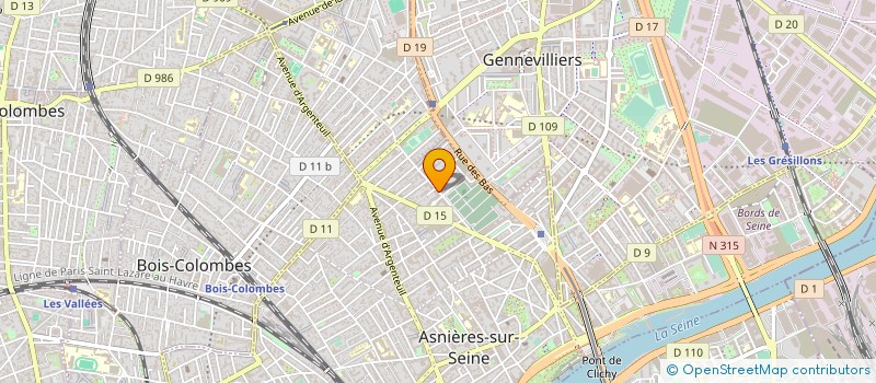 localisation de l'entreprise KFV ABEILLE à ASNIERES-SUR-SEINE