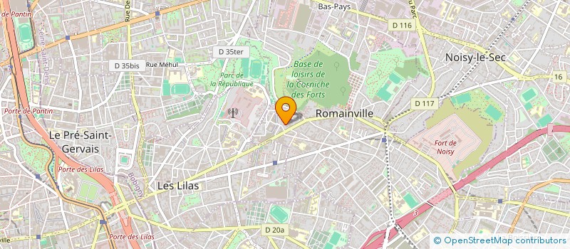 localisation de l'entreprise KG ADMIN à ROMAINVILLE