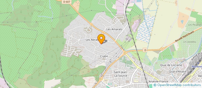 localisation de l'entreprise KG CONSTRUCTION  NARBONNE