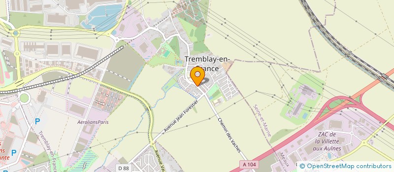 localisation de l'entreprise KG COUVERTURE ETANCHEITE à TREMBLAY-EN-FRANCE