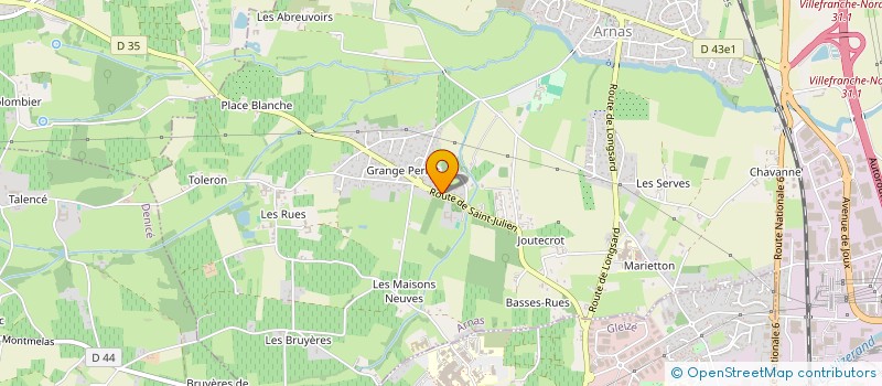 localisation de l'entreprise KG IMMOBILIER  ARNAS