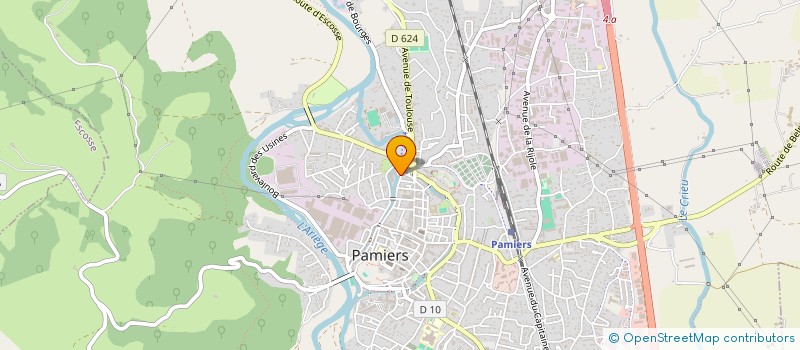 localisation de l'entreprise KG PLATRERIE à PAMIERS