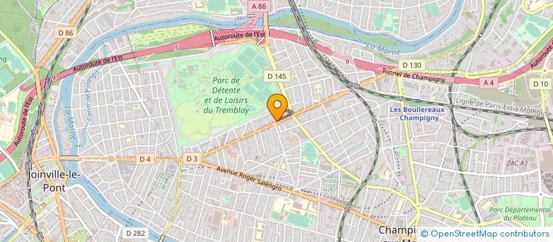 localisation de l'entreprise KG RENOVATION à CHAMPIGNY-SUR-MARNE