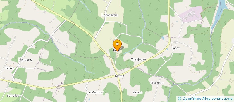 localisation de l'entreprise KGC  LABESCAU