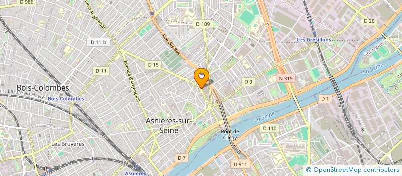 localisation de l'entreprise KGF BATIMENT à ASNIERES-SUR-SEINE