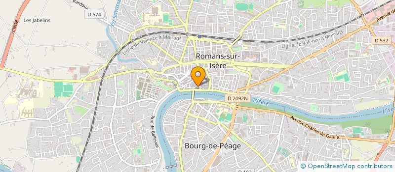 localisation de l'entreprise KGLAM  ROMANS-SUR-ISERE