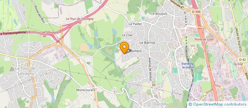 localisation de l'entreprise KGVB à DARDILLY