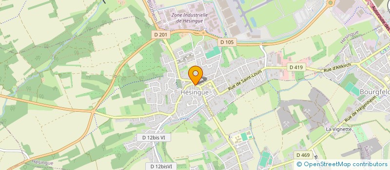 localisation de l'entreprise KH 10  HESINGUE