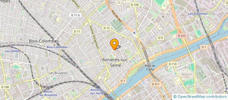 localisation de l'entreprise KH ACTIVE  ASNIERES-SUR-SEINE