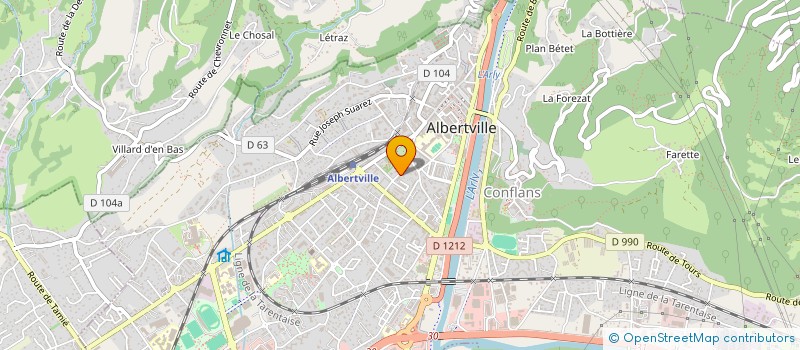 localisation de l'entreprise KH BOIS à ALBERTVILLE
