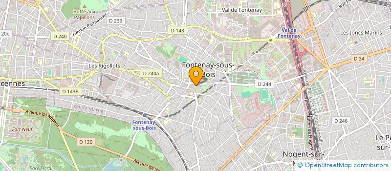 localisation de l'entreprise KH CAB à FONTENAY-SOUS-BOIS