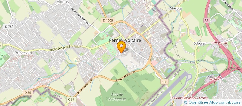 localisation de l'entreprise KH CULINAIRE à FERNEY-VOLTAIRE