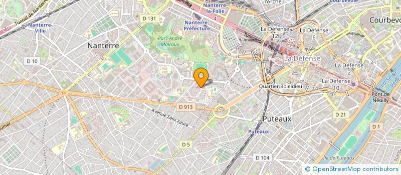 localisation de l'entreprise KH ET N à NANTERRE