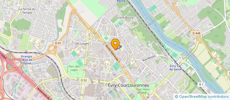 localisation de l'entreprise KH INVESTISSEMENT à EVRY-COURCOURONNES