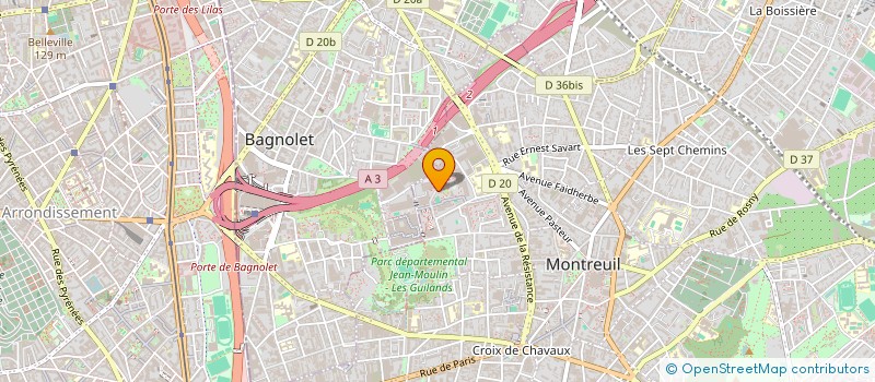 localisation de l'entreprise KH LOGISTIQUE à MONTREUIL