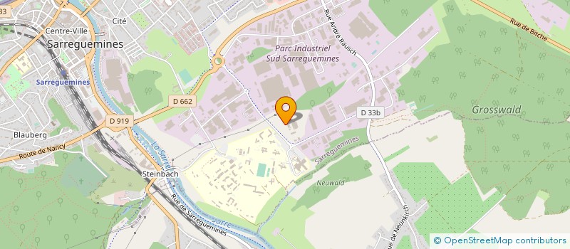 localisation de l'entreprise KH MINERAL à SARREGUEMINES