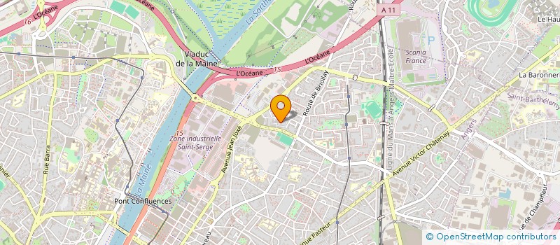 localisation de l'entreprise KH PEINTURE à ANGERS