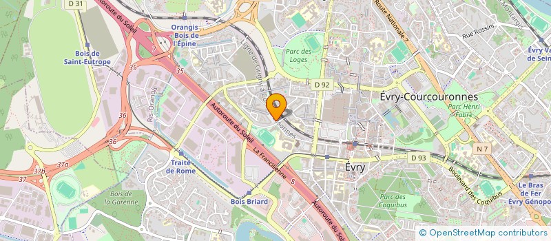 localisation de l'entreprise KH SERVICES à EVRY-COURCOURONNES
