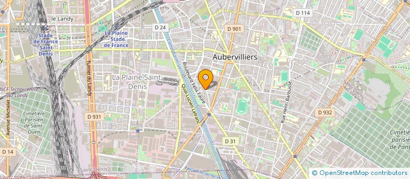 localisation de l'entreprise KH TRANS  AUBERVILLIERS