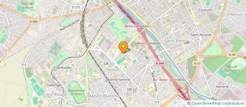 localisation de l'entreprise KHAAS IMMOBILIER  REIMS