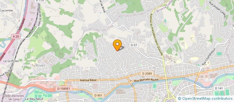 localisation de l'entreprise KHADDOUR  BRIVE-LA-GAILLARDE