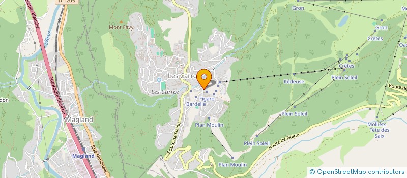 localisation de l'entreprise KHADHRAOUI  ARACHES-LA-FRASSE