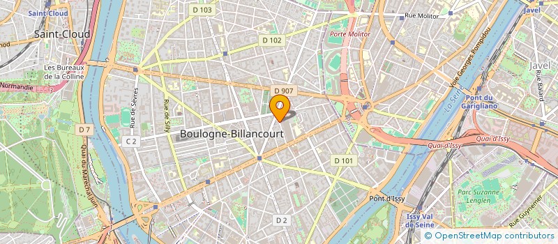 localisation de l'entreprise KHADOU FRANCE à BOULOGNE-BILLANCOURT