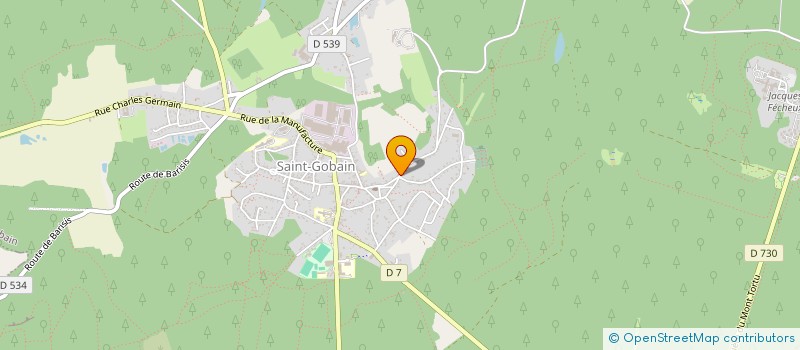 localisation de l'entreprise KHALI à SAINT-GOBAIN