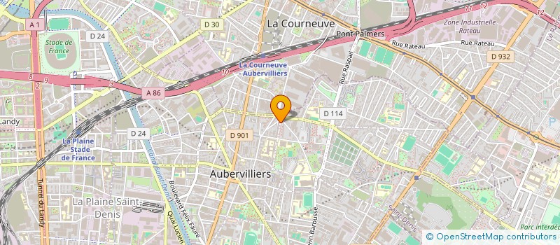 localisation de l'entreprise KHALID TEXTILES  AUBERVILLIERS