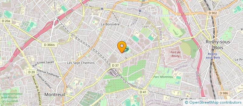 localisation de l'entreprise KHALIFIBRE  MONTREUIL