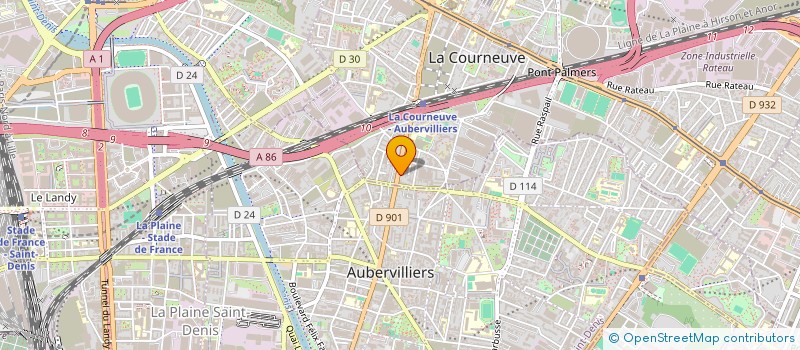localisation de l'entreprise KHALSA  LA COURNEUVE