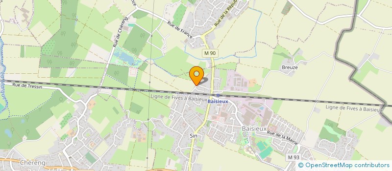 localisation de l'entreprise KHAR  BAISIEUX