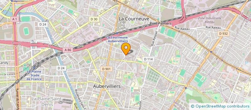 localisation de l'entreprise KHATAM à LA COURNEUVE