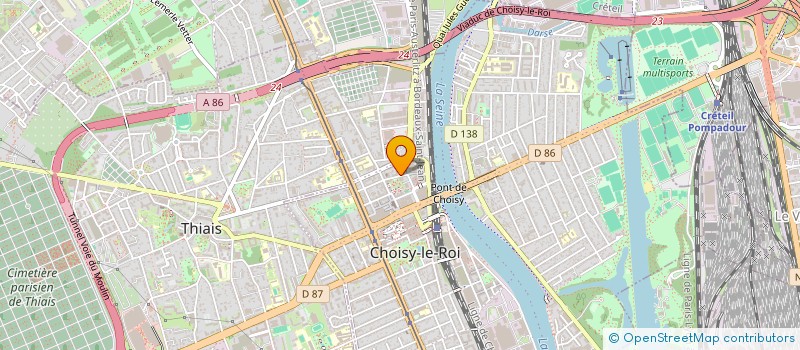 localisation de l'entreprise KHB TAXI à CHOISY-LE-ROI