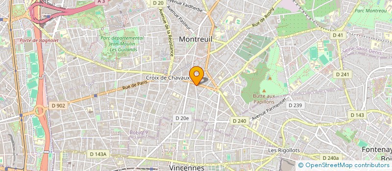 localisation de l'entreprise KHEA SECURITE PRIVEE à MONTREUIL