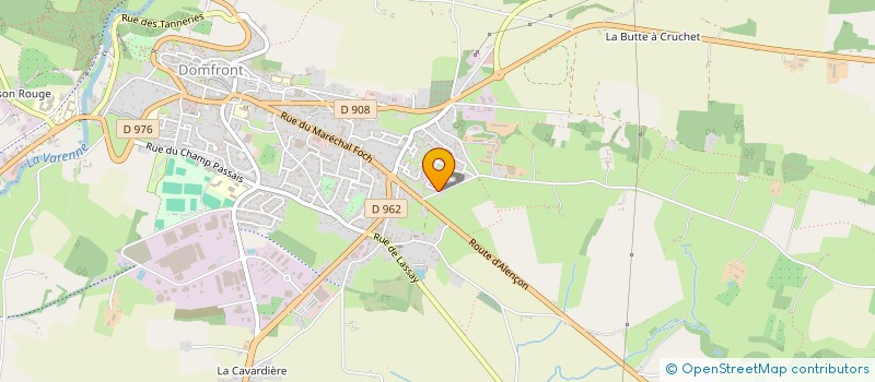 localisation de l'entreprise KHEMDO à DOMFRONT-EN-POIRAIE