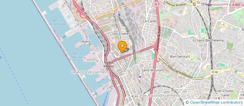 localisation de l'entreprise KHENCHELA PNEUX à MARSEILLE