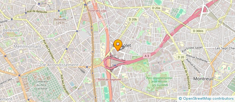 localisation de l'entreprise KHEOPS à BAGNOLET
