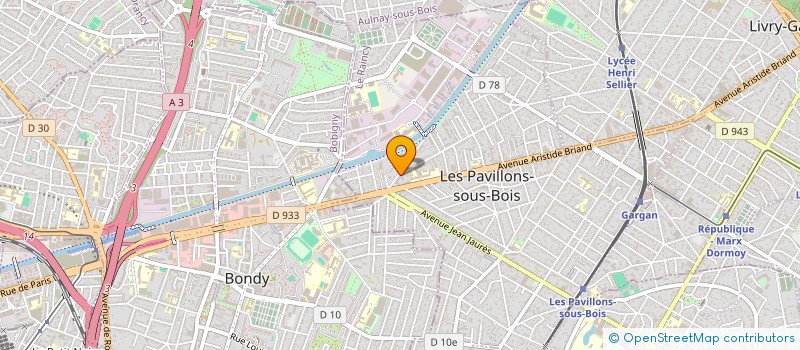 localisation de l'entreprise KHEOPS ECHAFAUDAGE à LES PAVILLONS-SOUS-BOIS