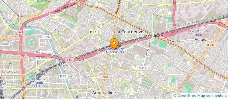 localisation de l'entreprise KHJ à LA COURNEUVE