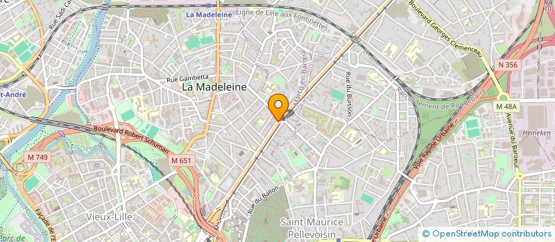 localisation de l'entreprise KHK IMMO à LA MADELEINE