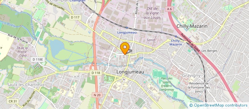 localisation de l'entreprise KHL à LONGJUMEAU