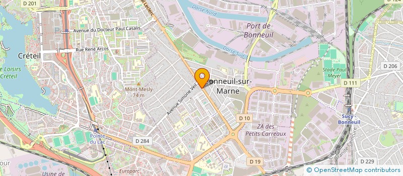 localisation de l'entreprise KHMAISSA DESIGN ET CONSTRUCTION  BONNEUIL-SUR-MARNE