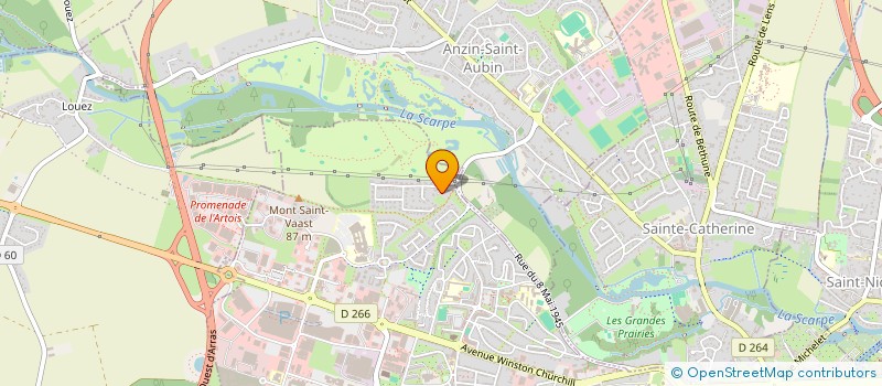 localisation de l'entreprise KHODR IMMOBILIER à ARRAS