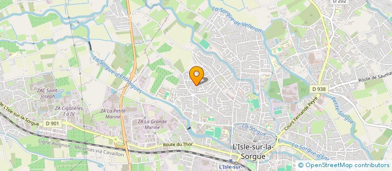 localisation de l'entreprise KHORELIA DANSE à L'ISLE-SUR-LA-SORGUE