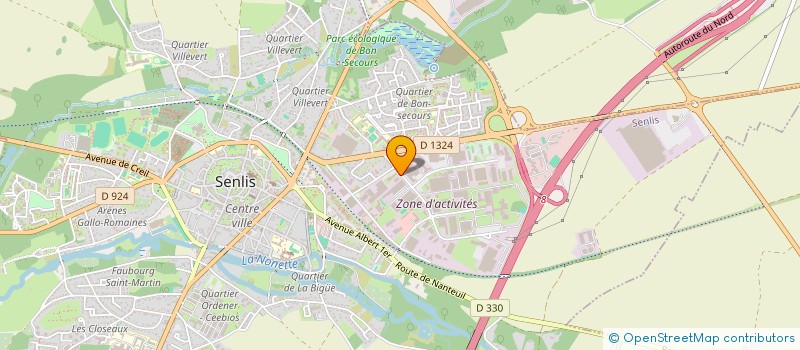 localisation de l'entreprise KHOUAKHI & CO  SENLIS