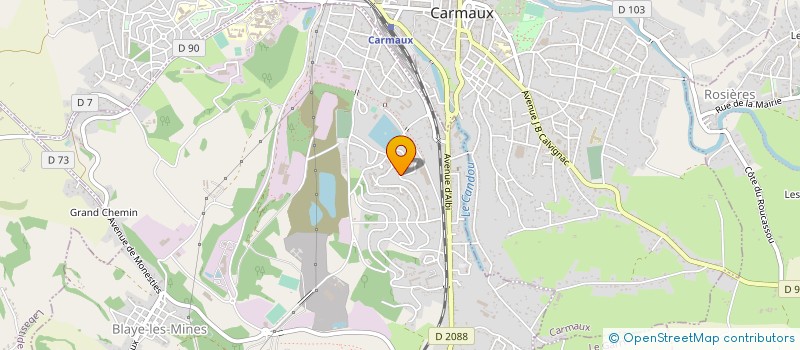 localisation de l'entreprise KHOUFID STAFF BTP  BLAYE-LES-MINES