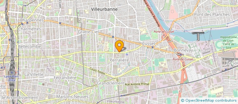 localisation de l'entreprise KHROMA WORLD 69  VILLEURBANNE