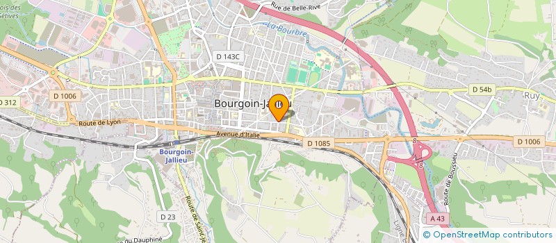 localisation de l'entreprise KI'MEUBLES  BOURGOIN-JALLIEU