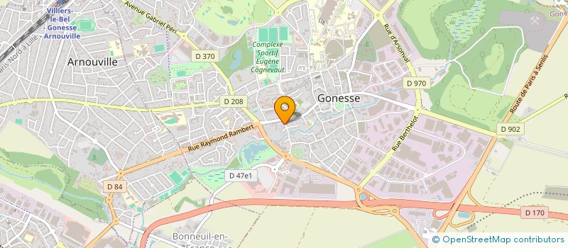 localisation de l'entreprise KI'MIA à GONESSE